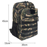 Outdoor tactical backpack camouflage backpack men's and women's school bag hiking mountaineering bag travel bag