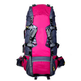 Wholesale large sport camping bag 80L outdoor adventure frame travelling hiking backpack