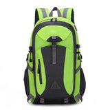 Manufacture custom green light travel genuine outdoor polyester camping hiking backpack 50 l unisex daily bag for men women