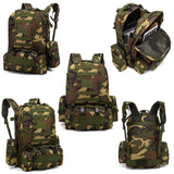 Waterproof Combination Qucksack Bag Sports Camping Expandable Tactical Backpack With 3 Pocket